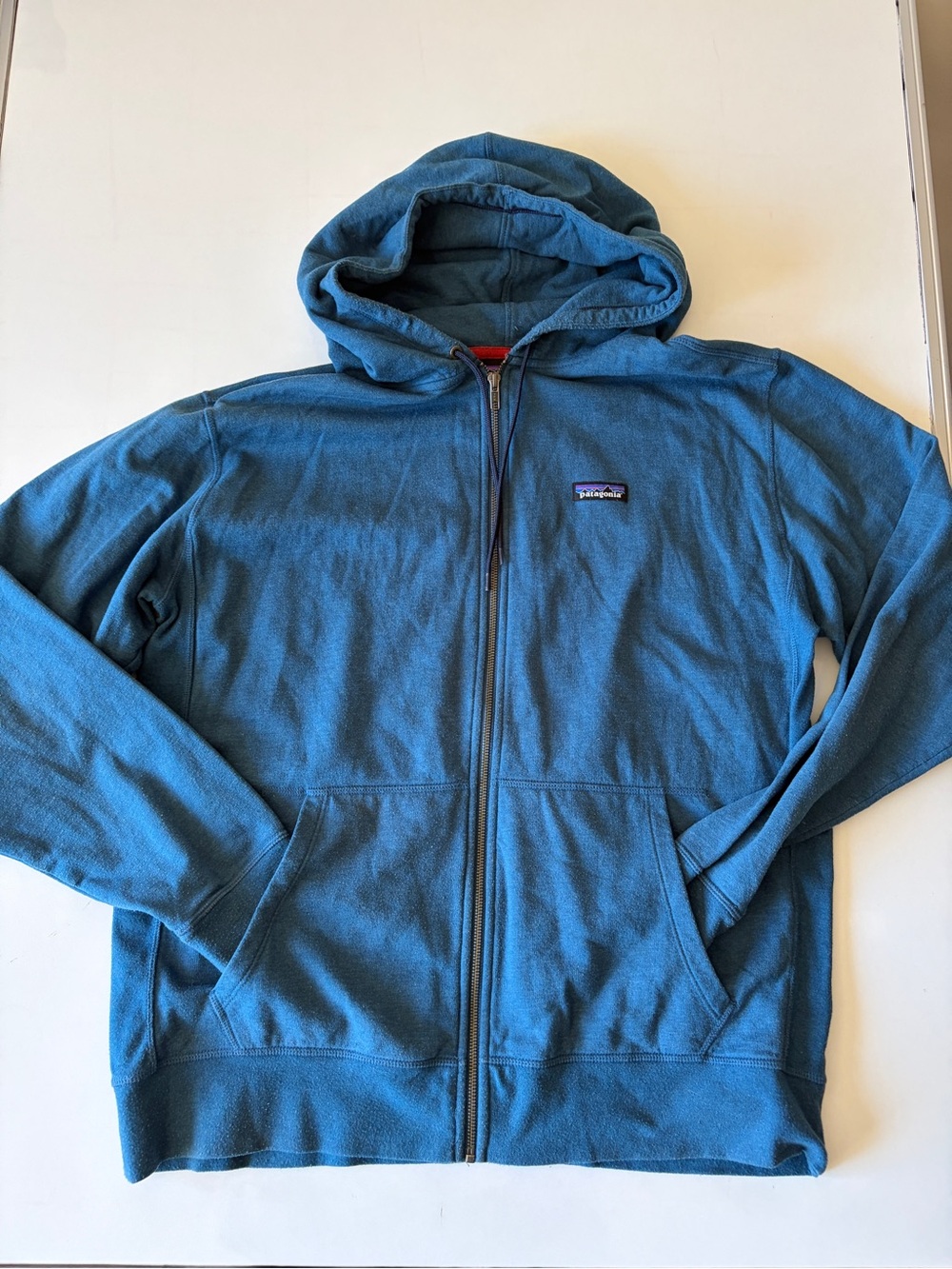 Patagonia Men's P-6 Label Lightweight Full-Zip Hoody blue size large/XL